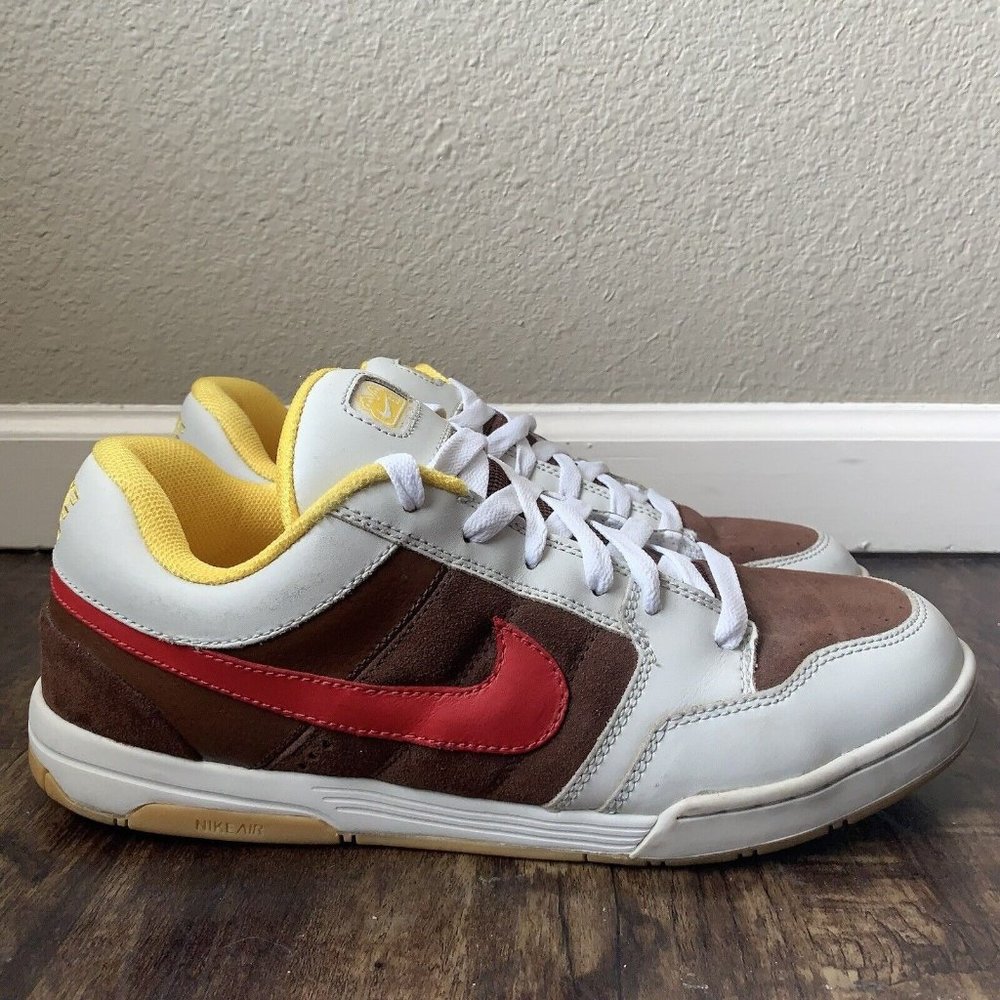 Nike Dunk Air Morgan 6.0 SB LOW Men's Shoes Brown/White - Size 10